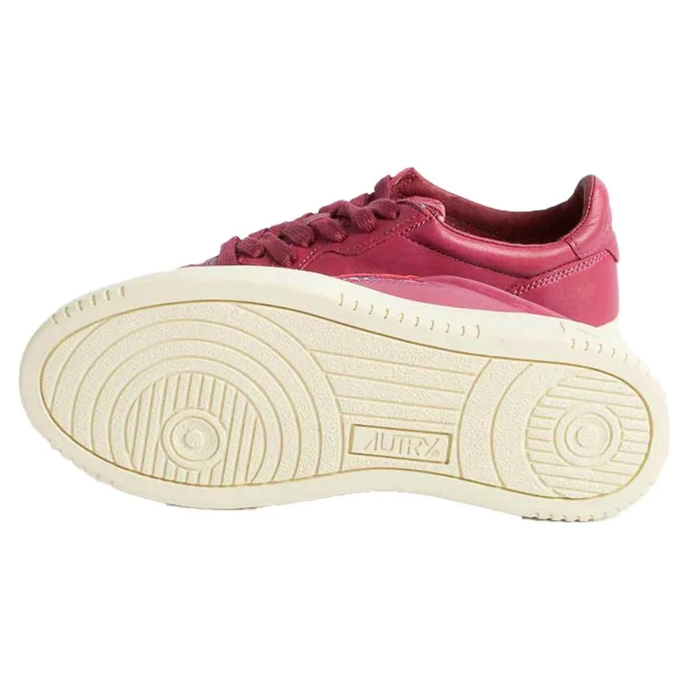 Ivory Sneakers Autry Fuchsia Goatskin Women Sneaker