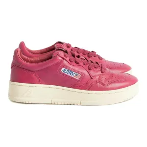 Sneakers With Wedge Heels Autry Fuchsia Goatskin Women Sneaker