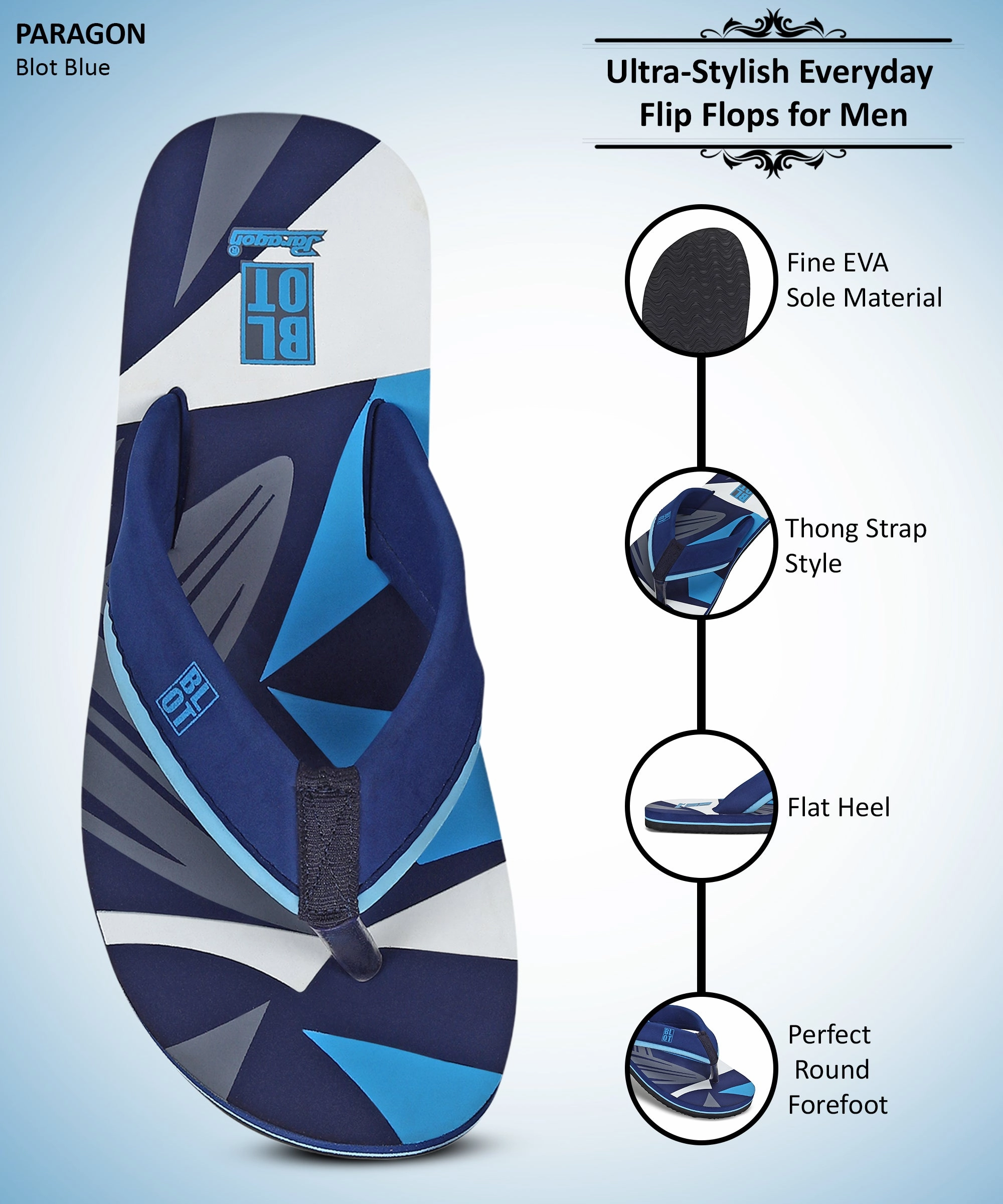 Paragon Blot K3305G Men Stylish Lightweight Flipflops | Casual & Comfortable Daily-wear Slippers for Indoor & Outdoor | For Everyday Use Hemp Flip Flops