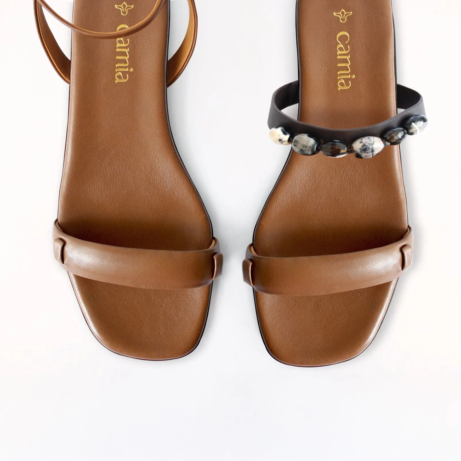Dress Flat Shoes Espresso Swap Sandal with Agatas