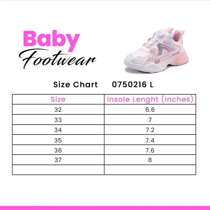 Feet Pronation Shoes Baby Girls Pink Joggers 0750216