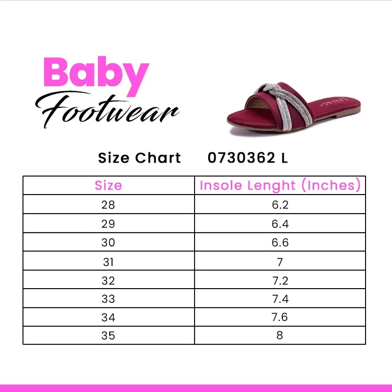 Baby Maroon Fancy Slippers 0730362 Lightweight Running Shoes For Flat Feet