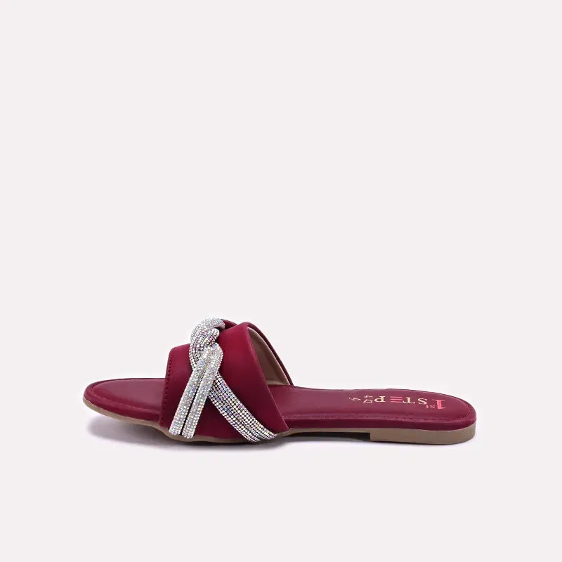 Flat Crossfit Shoes Baby Maroon Fancy Slippers 0730362