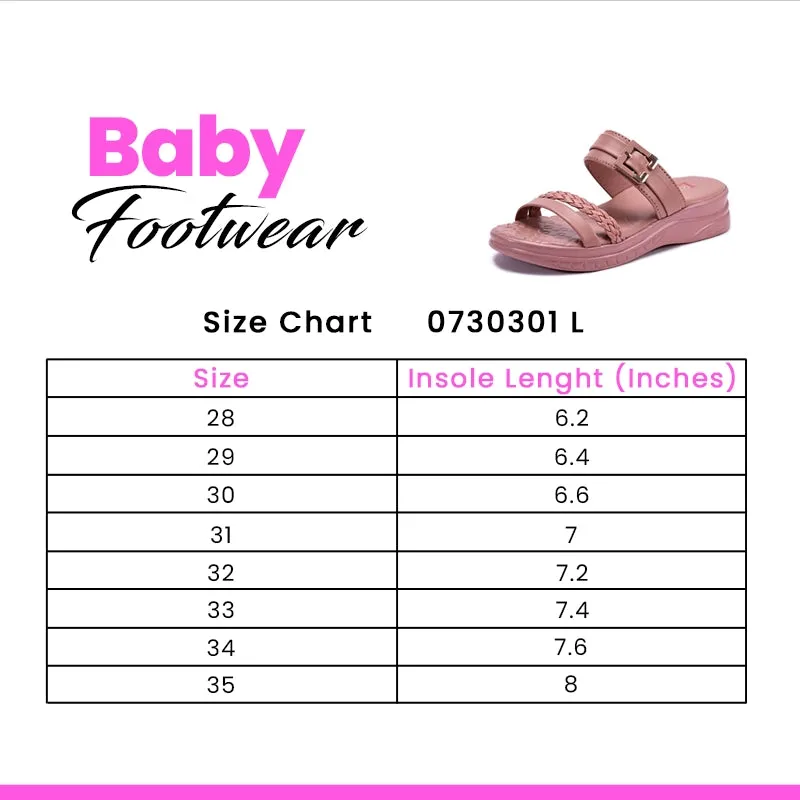 Baby Peach Casual Slippers 0730301 Peep Toe Shoes Flat
