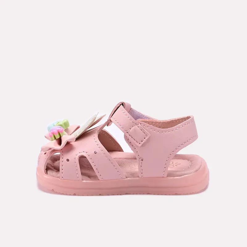 Baby Pink Casual Sandal 0721055 Rose Gold Flats Shoes