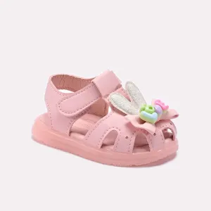 Flat Sole Shoes Baby Pink Casual Sandal 0721055