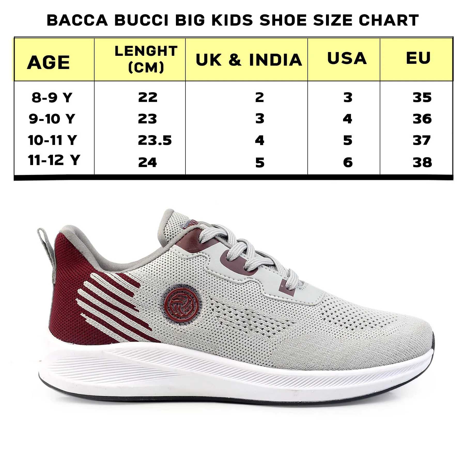 Bacca Bucci Boys or Girls Essential Knit Running Sports Shoe (Age: 8 year to 12 years) Fresh Foam X 880v13 Running Shoes