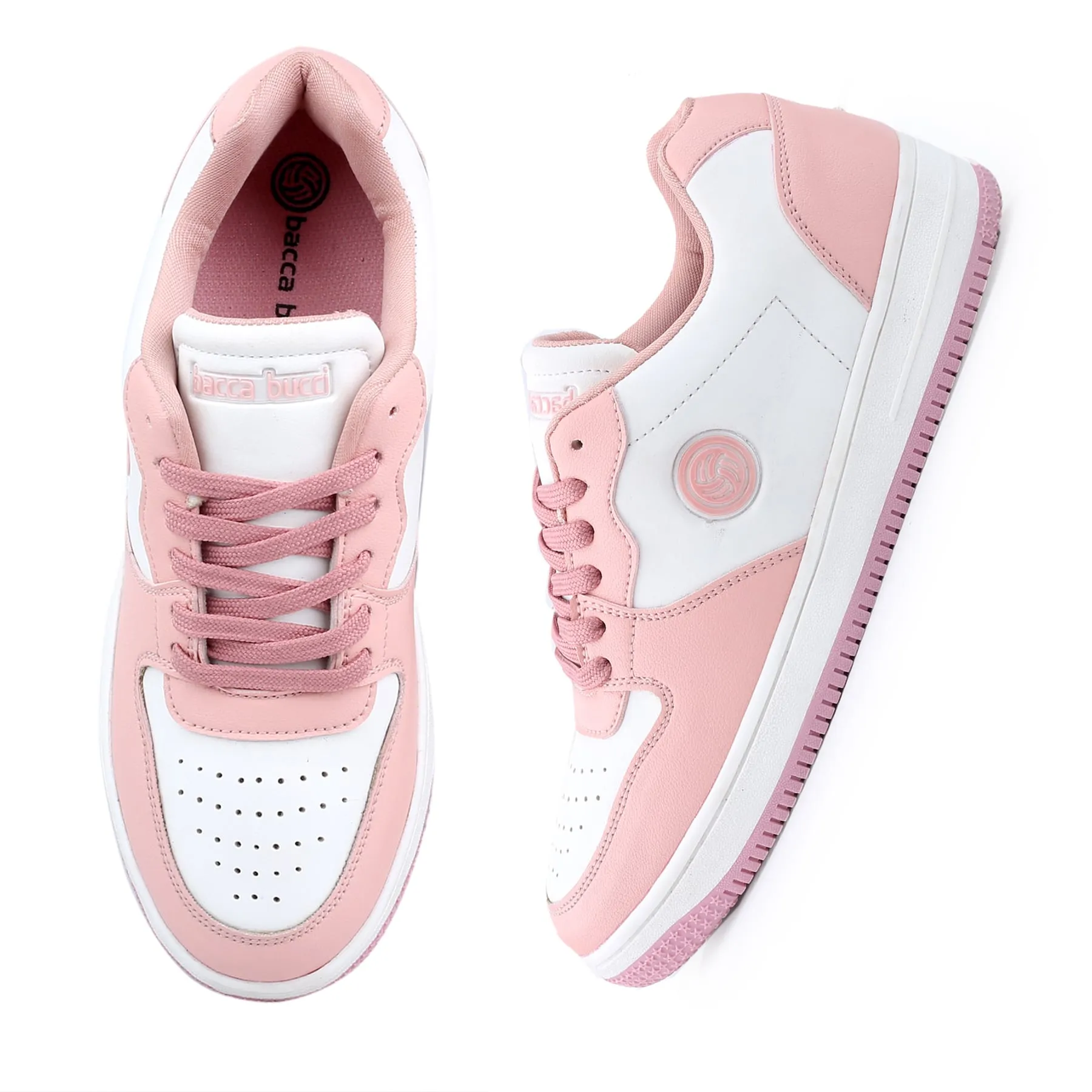 Bacca Bucci EMILY Low-top Flat Sole Sneakers For Women Leopard Flat Shoes