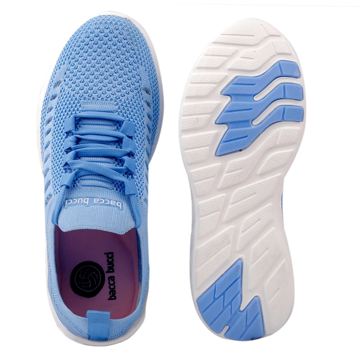 Walking Running Shoes Bacca Bucci FISHJET Sneakers Shoes for Women | Blue Women Running & Training Shoes