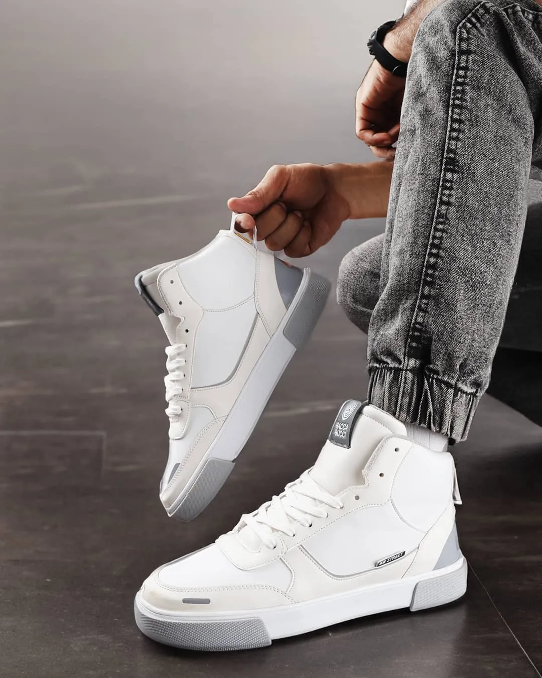 Bacca Bucci High-top SKYLINE SOARER Men's Sneakers - Gen Z Style Elevation Comfortable Business Shoes