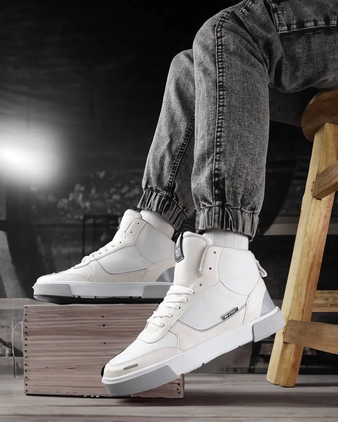 Bacca Bucci High-top SKYLINE SOARER Men's Sneakers - Gen Z Style Elevation True Leather Casual Shoes