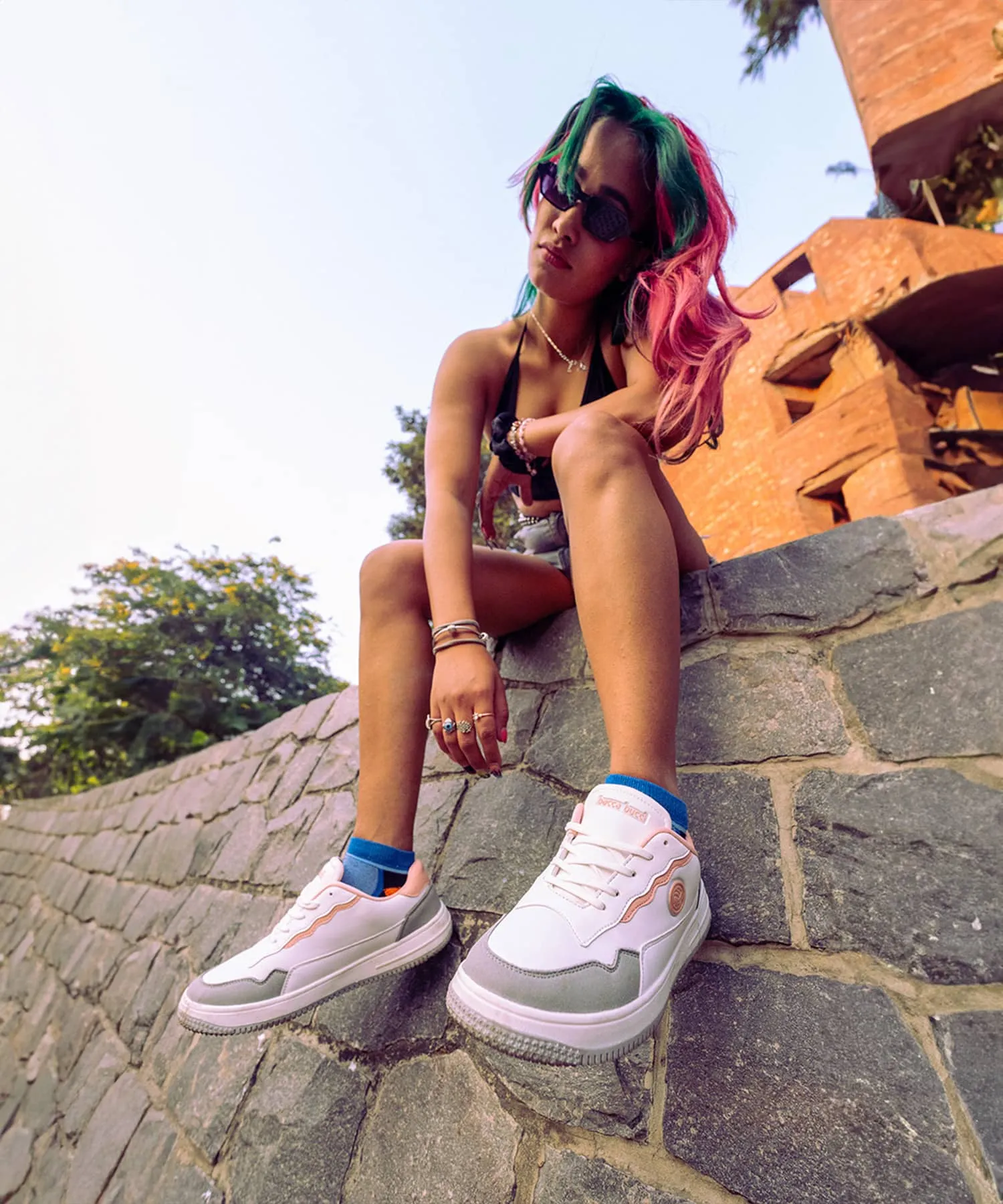 Fun Flat Shoes Bacca Bucci INFINITY Low Top Flat Sole Fashion Women's Sneakers