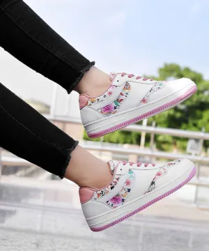 Semi Formal Dress With Flat Shoes Bacca Bucci VIXEN Low Top Flat Sole Fashion Women's Sneakers with Digital Prints