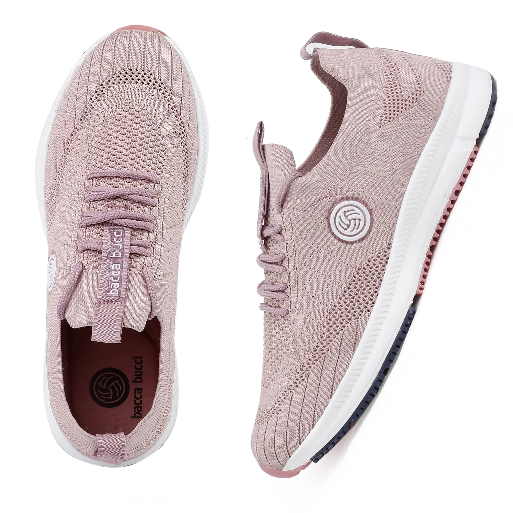 Shoes Running Winter Bacca Bucci WAVE RIDER Training Shoes For Women | Pink Casual Sneakers For Women