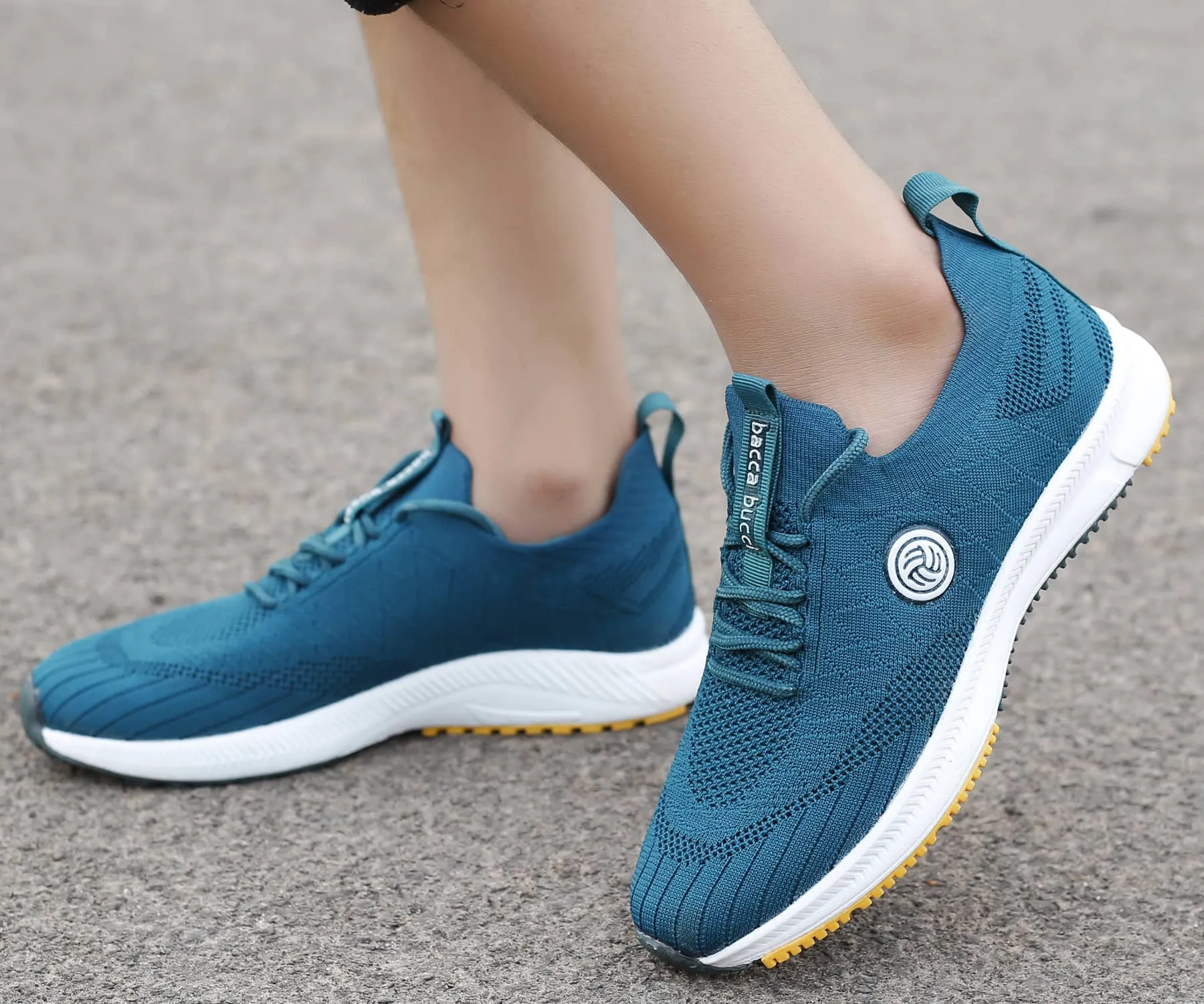 Bacca Bucci WAVE RIDER Women Training Shoes | Green Casual Sneakers for Women Best Running Shoes With Roomy Toe Box