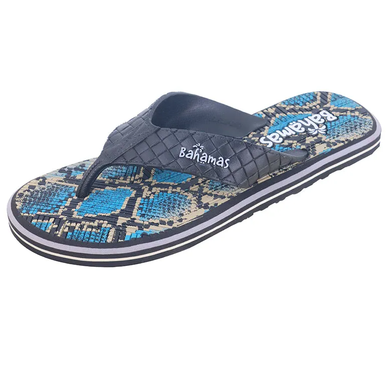 BAHAMAS Flip Flops for Men BHG 243 Flip Flops With Crystals On Them