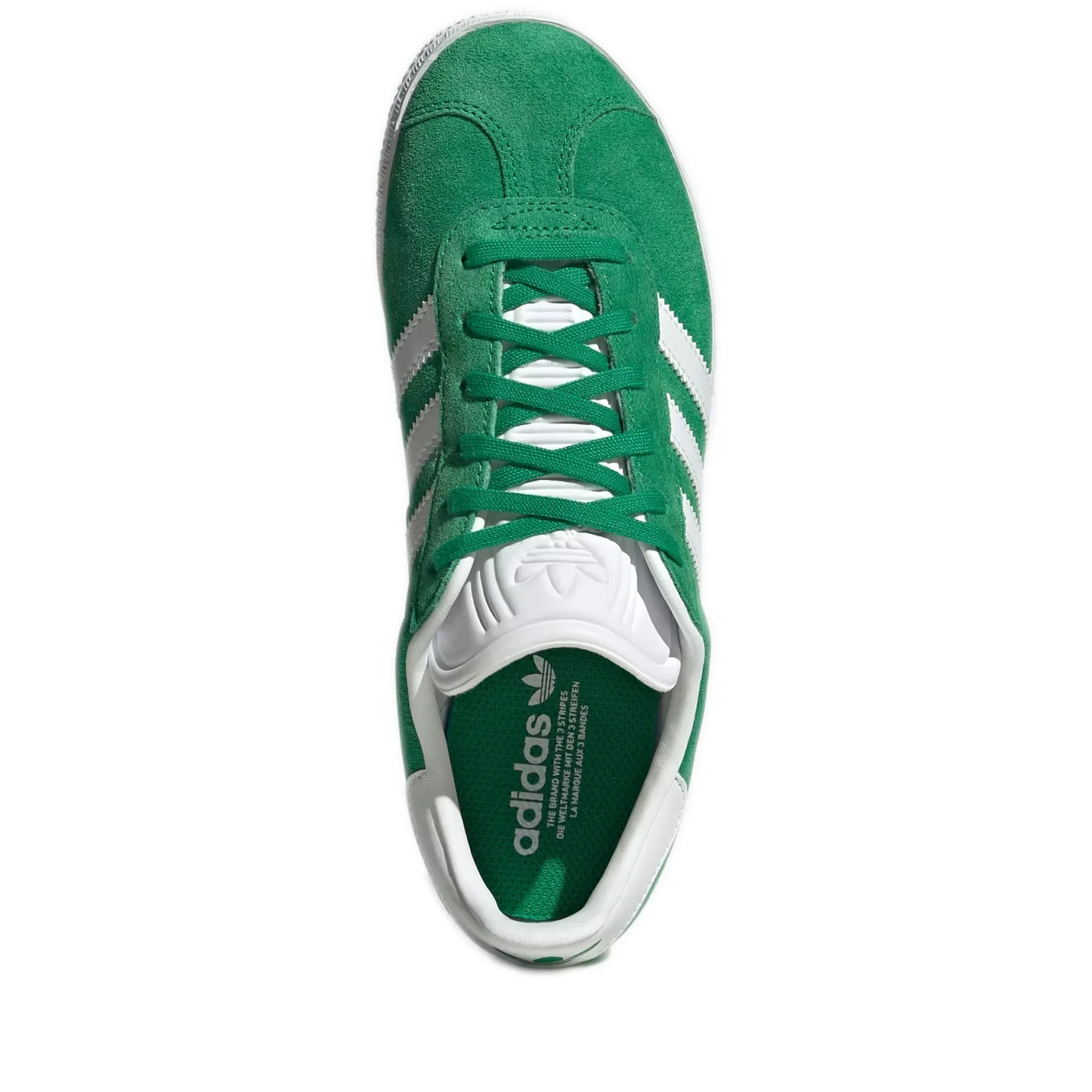 Grade School Adidas Gazelle Shoes - Green / Cloud White / Gold Metallic Adidas Samba Indoor Soccer Shoes