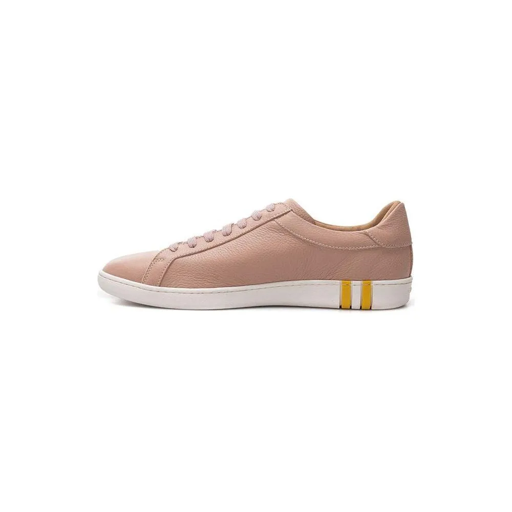 Personalized Sneakers Bally Elegant Pink Cotton Leather Sneakers