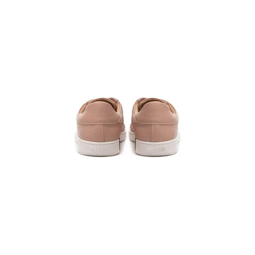 Bally Elegant Pink Leather Sneakers for Women Sneakers Nearby
