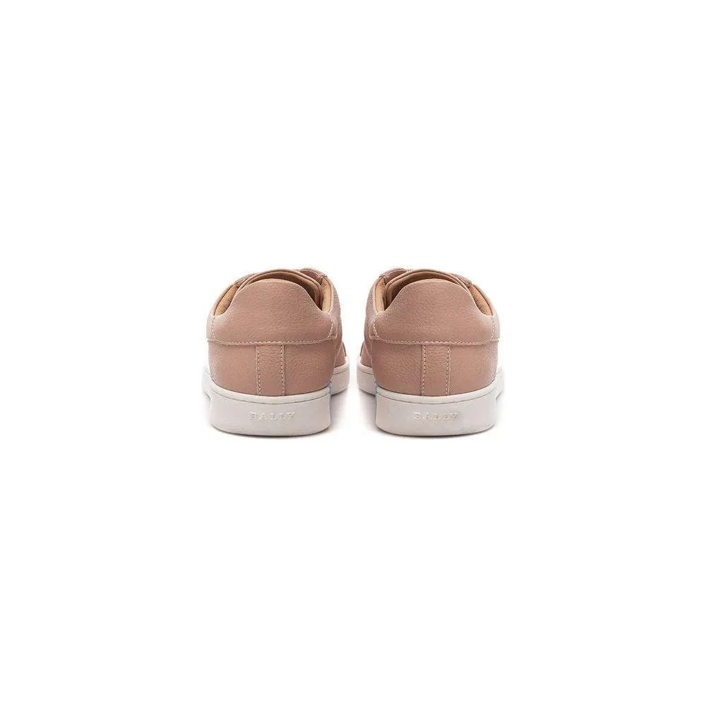Sneakers For Teens Bally Elegant Pink Leather Sneakers