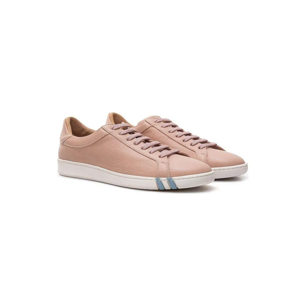 Bally Elegant Pink Leather Sneakers Master P Sneakers