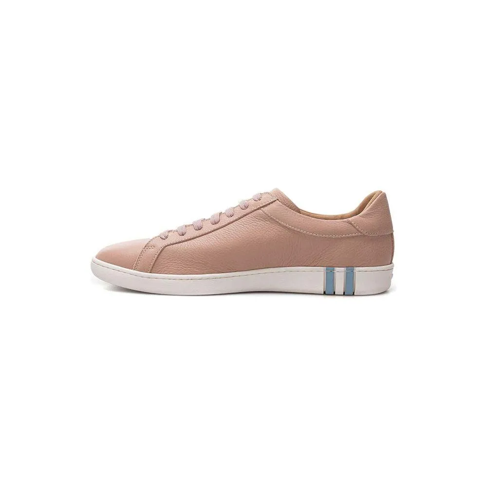 Best Sneakers With Wide Toe Box Bally Elegant Pink Leather Sneakers