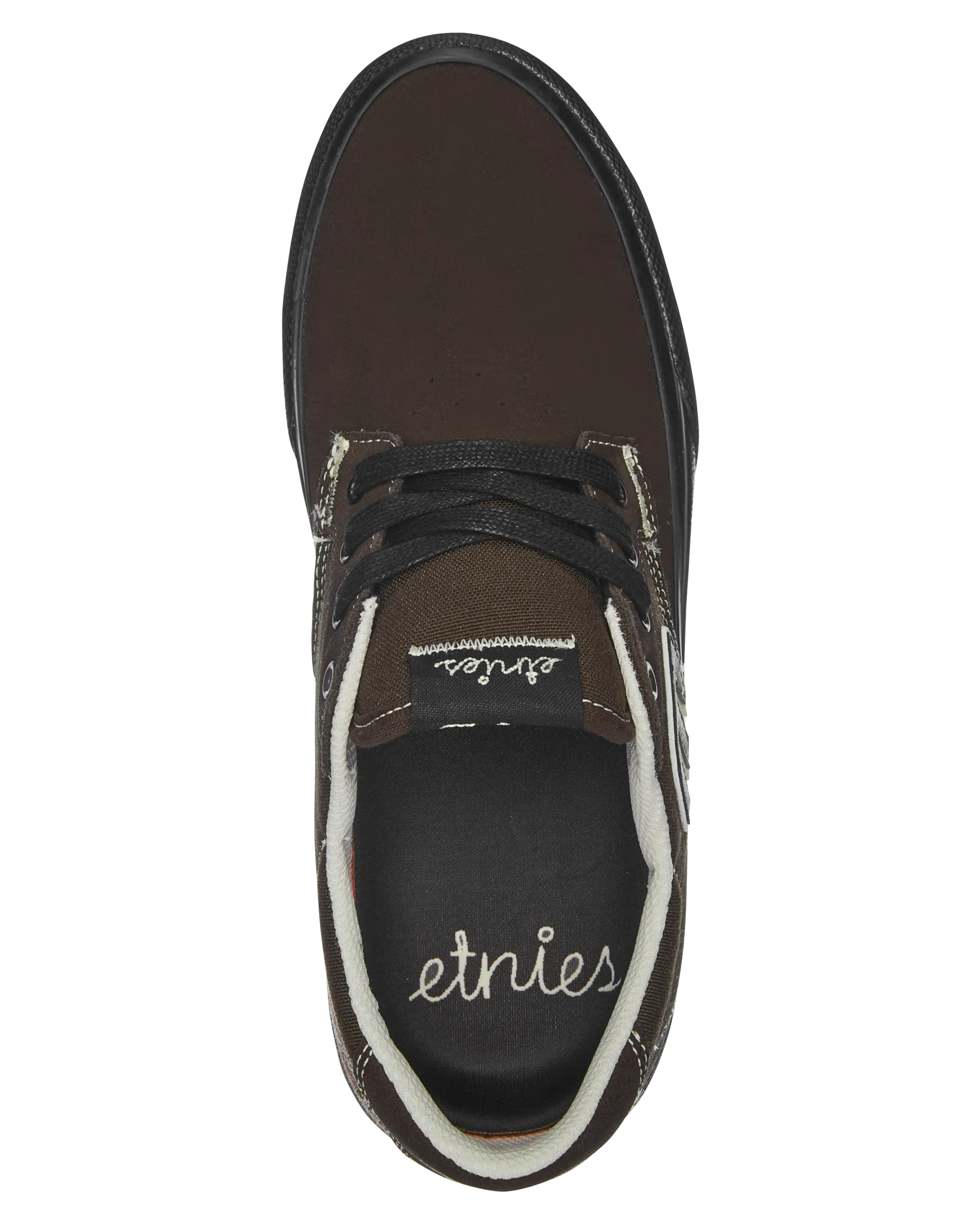 Lambswool Slippers Barge Plus Shoes in Brown & Black