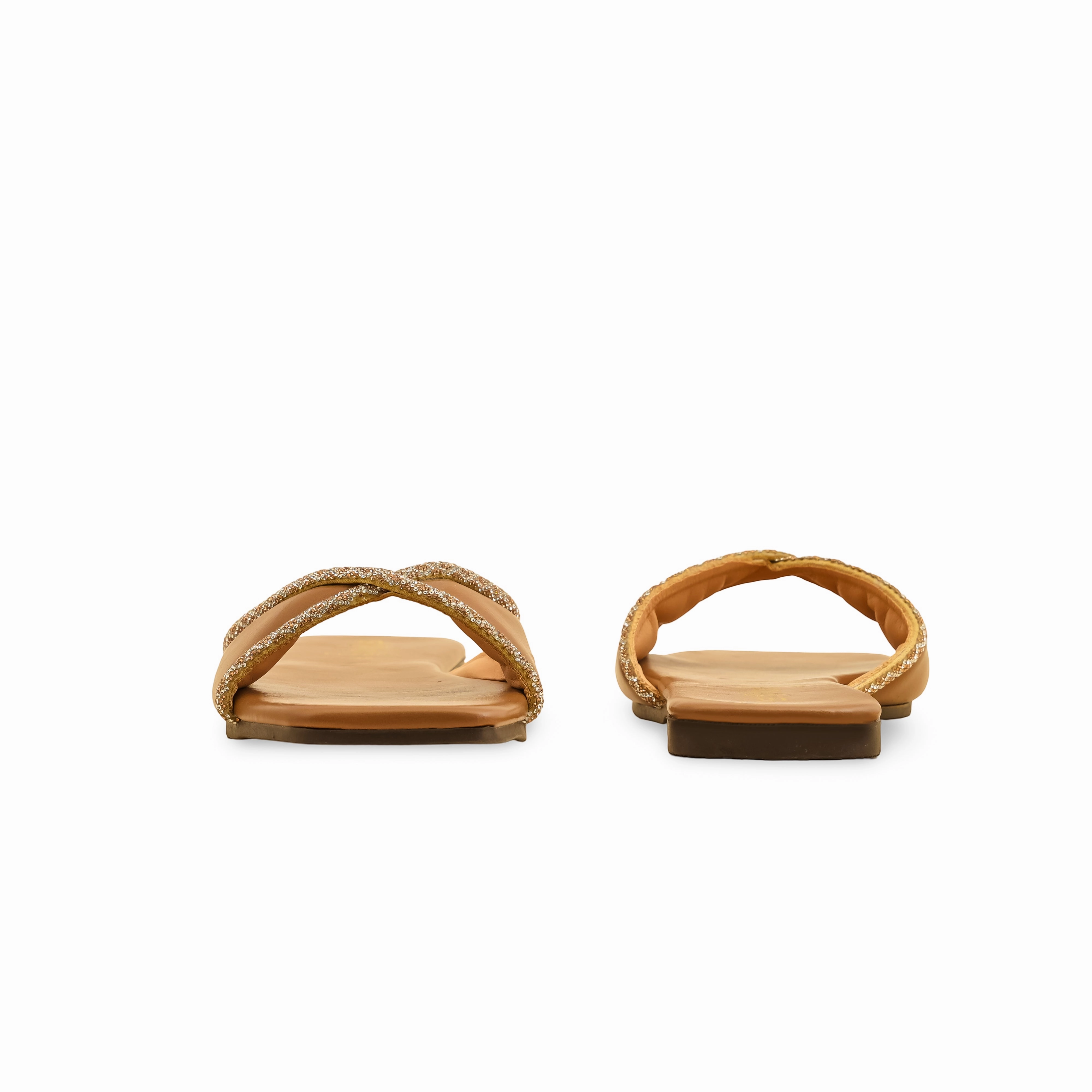 Supportive Business Casual Shoes Beige Casual Slipper For Women CL2065