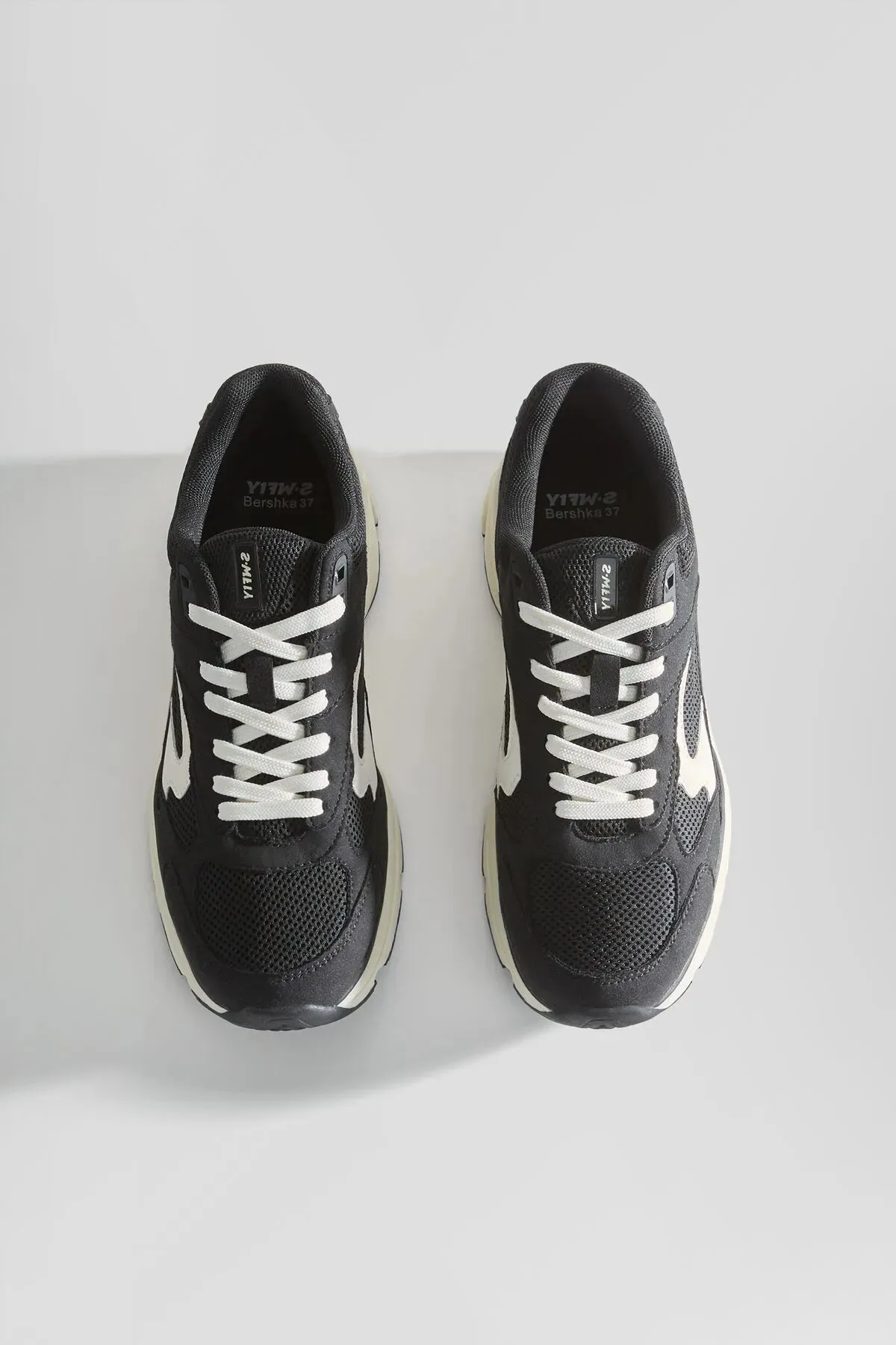 Bershka Women's Mesh Contrast Sneakers Insoles For Shoes Running