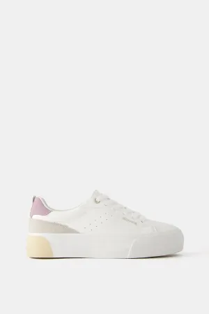 Skool Sneakers Bershka Women's White Sneakers