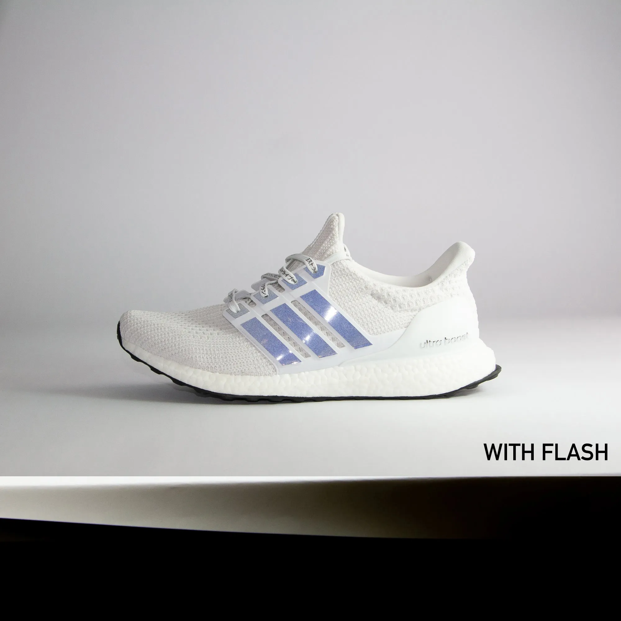 Black 3M Reflective Stripes for Ultra Boost Adidas Shoes Bape