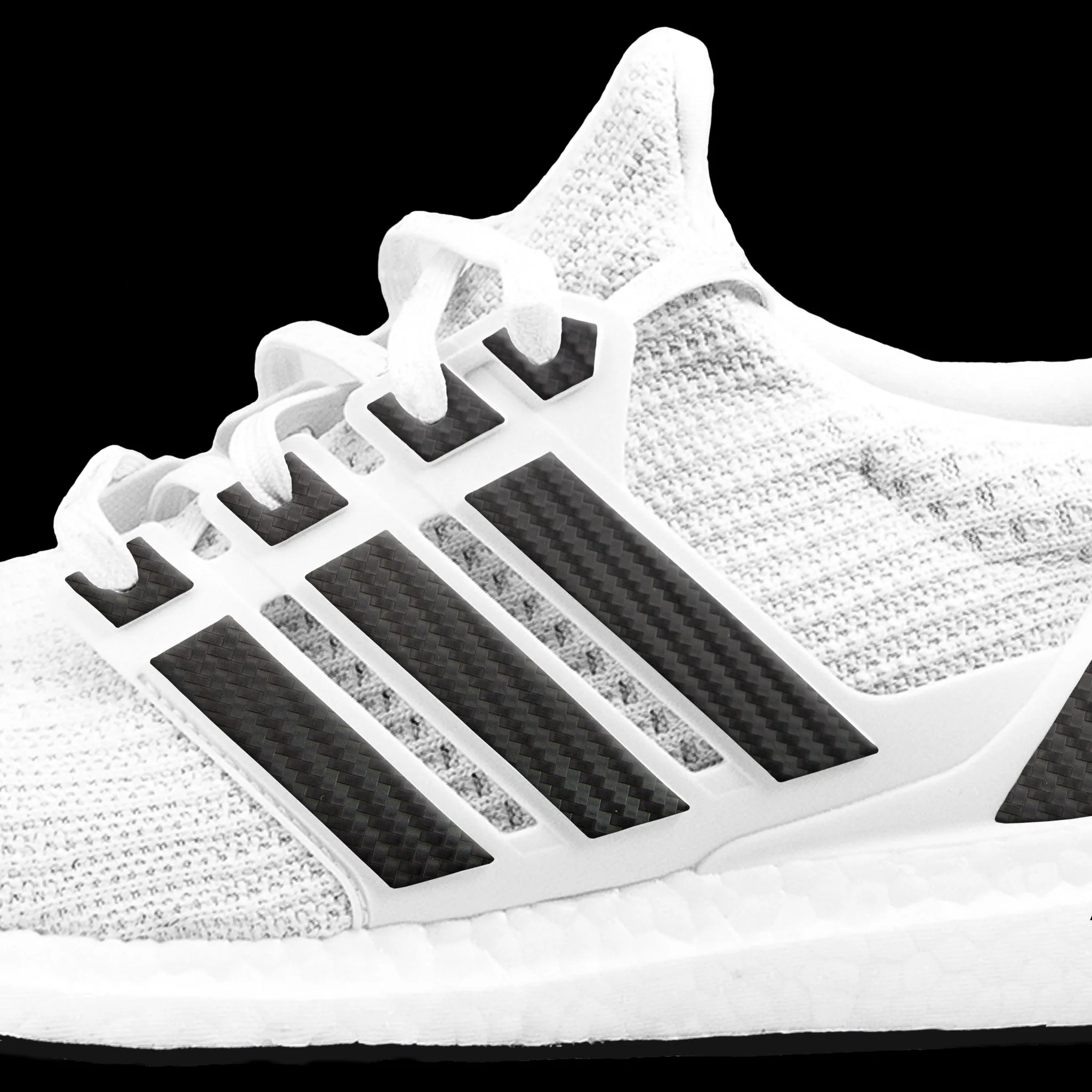 Black Carbon Fiber Stripes for Ultra Boost Adidas Nursing Shoes