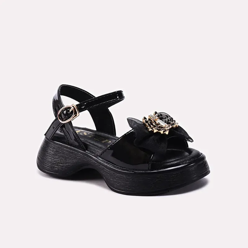 Waffle Flat Moon Shoe Black Casual Sandal 0720814