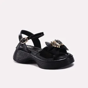 Black Casual Sandal 0720814 Satin Shoes