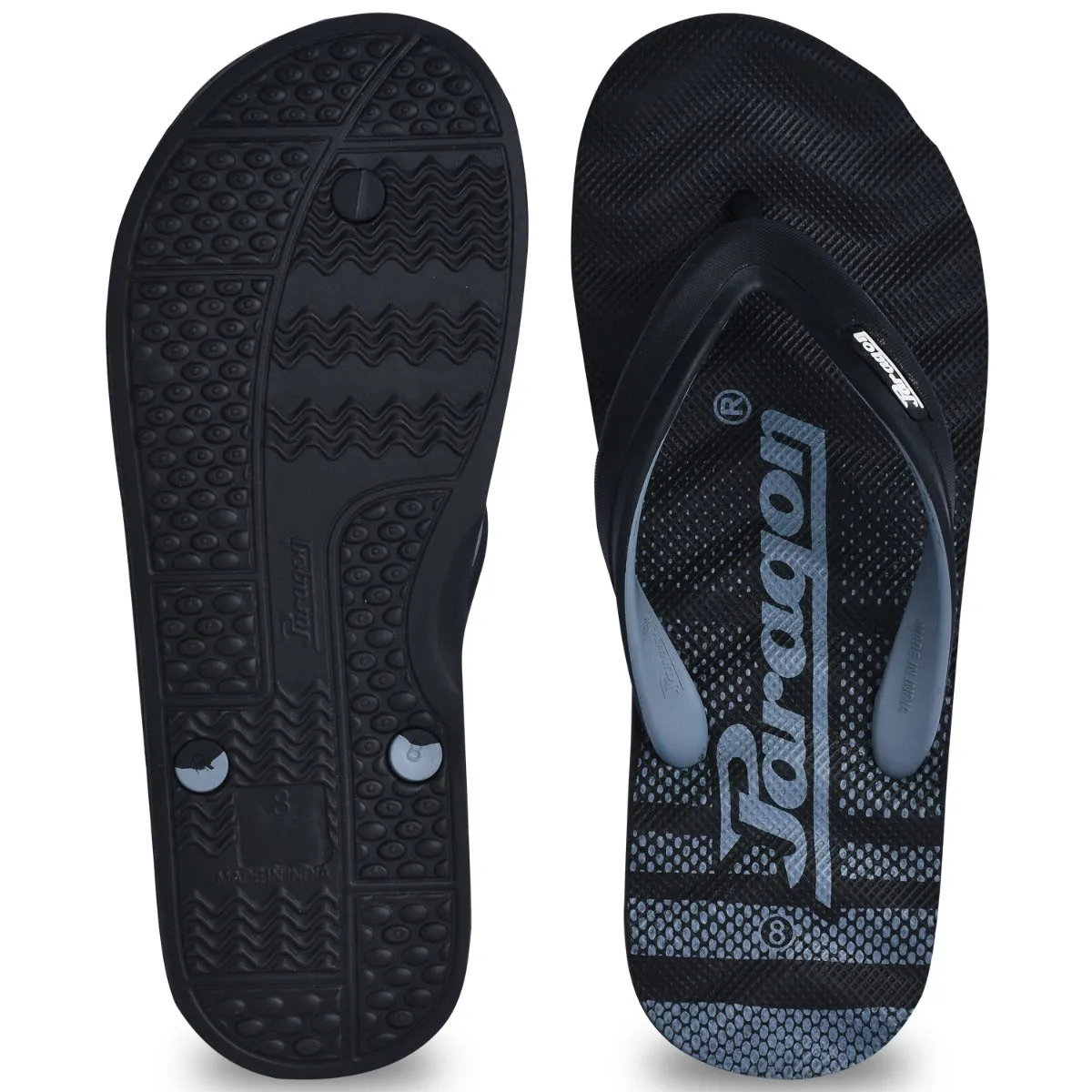 Paragon  HWK3721G Men Stylish Lightweight Flipflops | Casual & Comfortable Daily-wear Slippers for Indoor & Outdoor | For Everyday Use Rhinestone Flat Flip Flops
