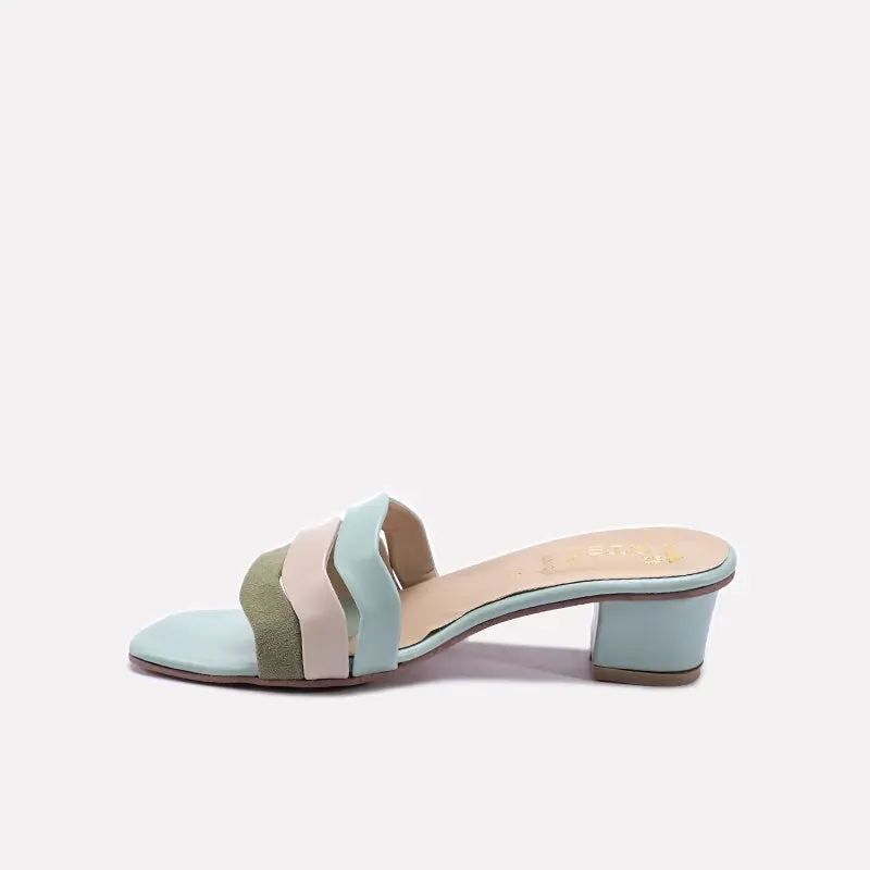 Flat Going Out Shoes Green Casual Slippers For Girls 0730317