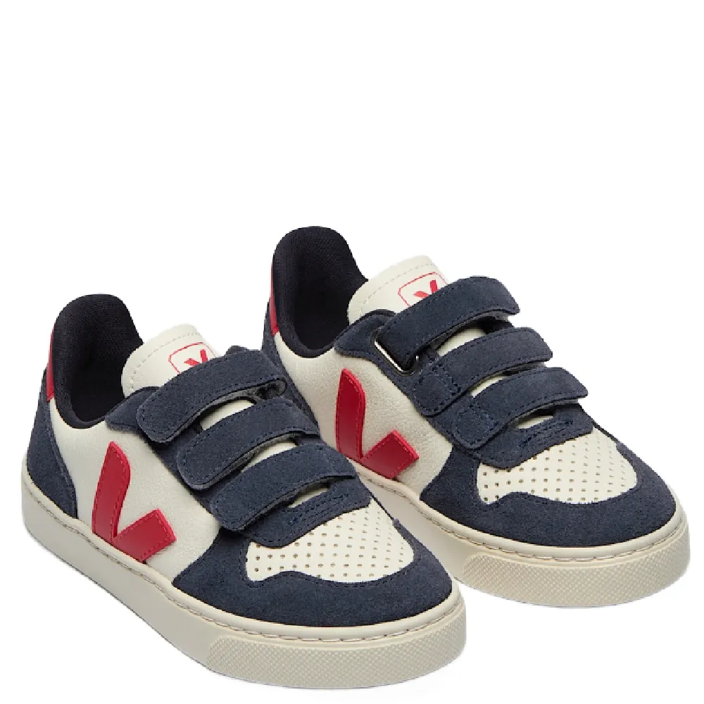 Greca Sneakers KID'S V-10 LEATHER NAVY