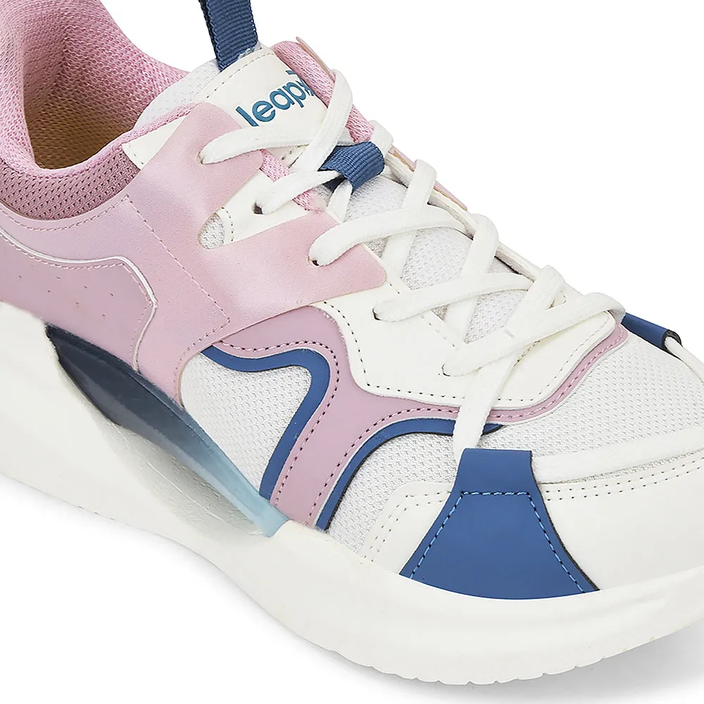 Running Shoes To Support Ankles Leap7x Purple Sports Lacing Running Shoes For Kids GAMEON-2EL By Liberty