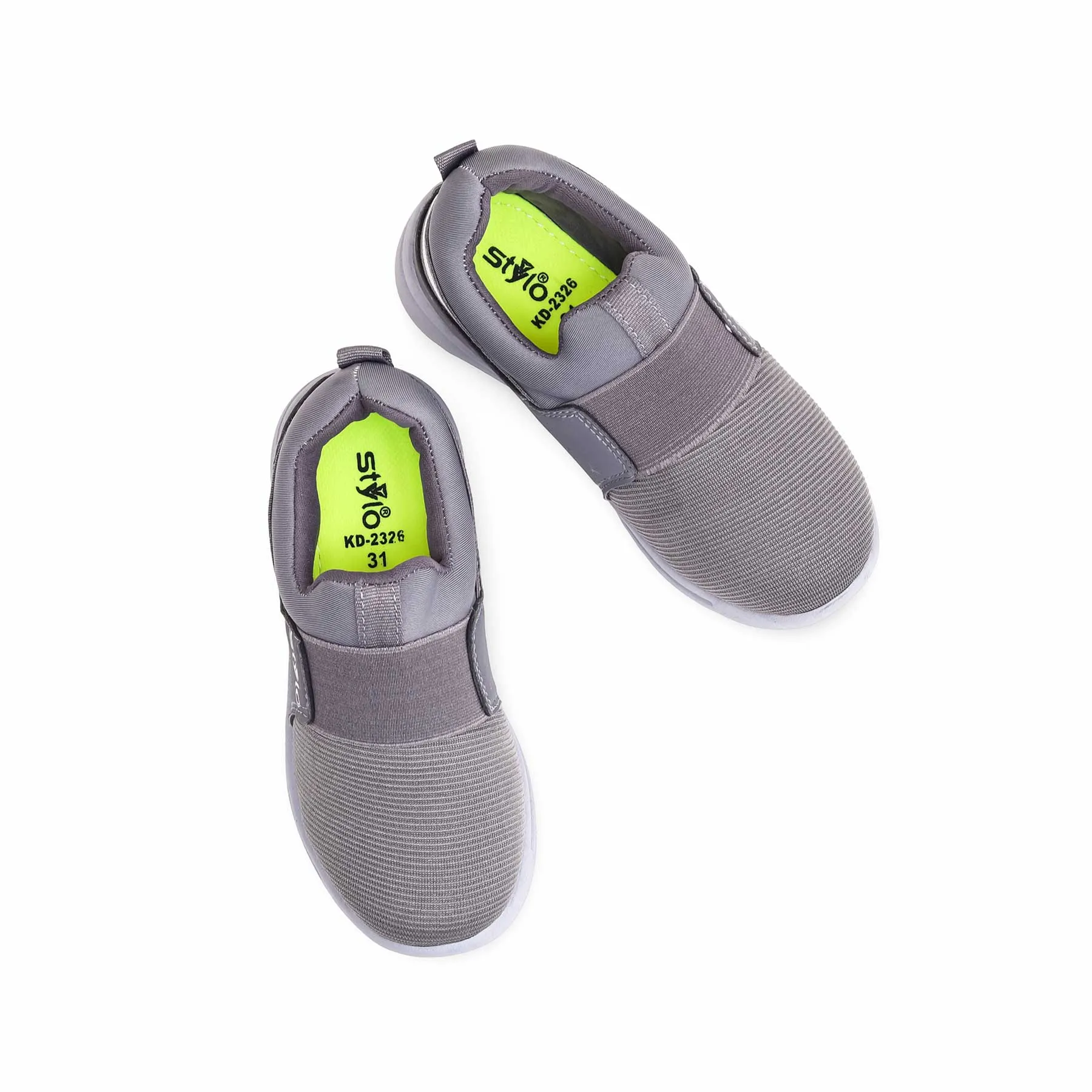 Boys Grey Casual Canvas KD2326 Ffxiv Casual Shoes