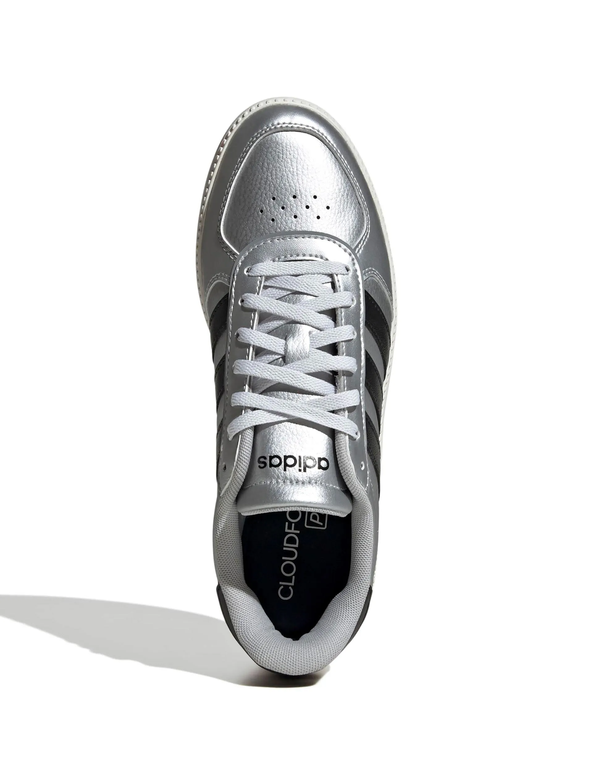 Breaknet Sleek Shoes - Matte Silver/Core Black/Off White Adidas Originals Dragon Ball Z Shoes