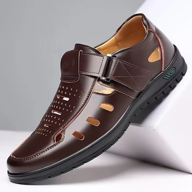 Casual Breathable Summer Hollow Sandals Men Sandals Lace Up