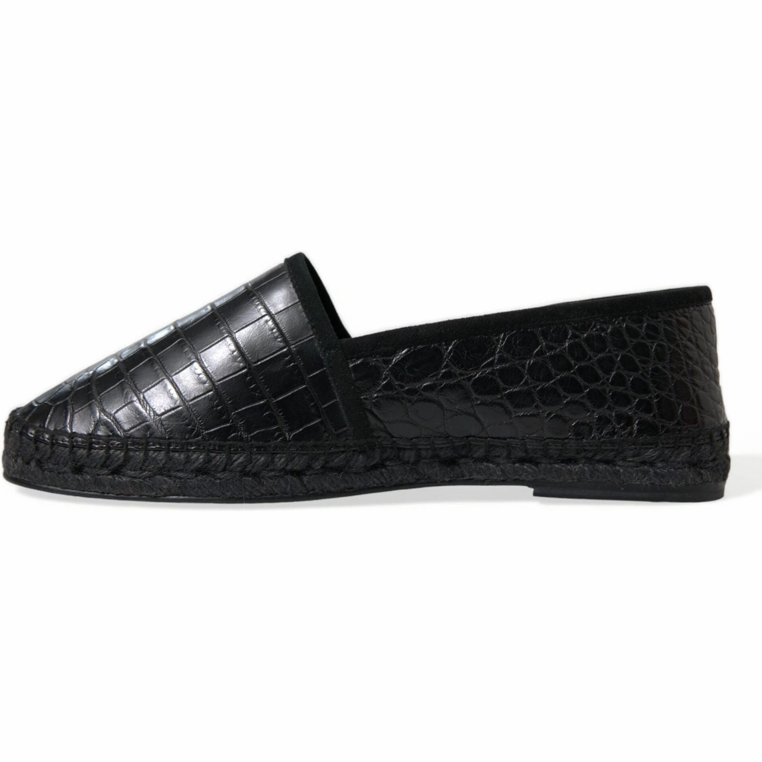 Dolce & Gabbana Black Exotic Leather Espadrilles Slip On Shoes Marc Fisher Adalyn Espadrille Wedge