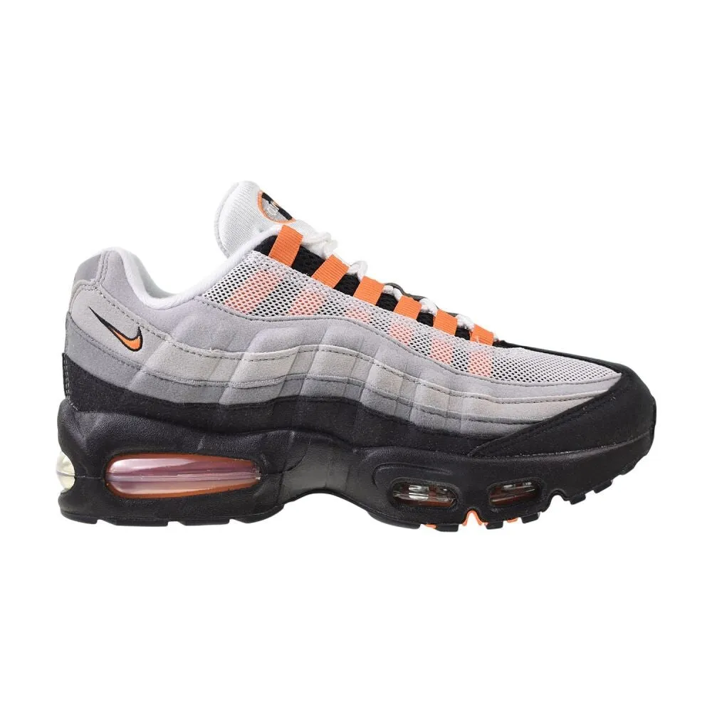 Nike Air Max 95 BB S (GS) Big Kids' Shoes Black/Bright Mandarin Bronnie Round Toe Slip-on Flat Shoes