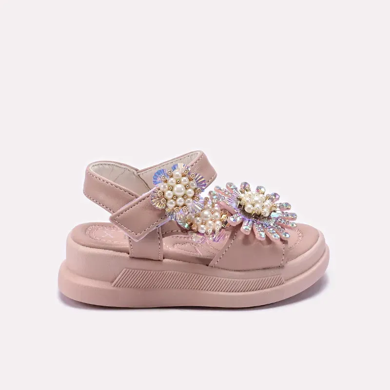 Baby Pink Casual Sandal 0721051 Skull Flats Shoes
