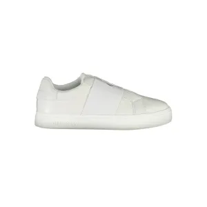 Calvin Klein White Leather Women Sneaker Best Sneakers To Wear With Dresses