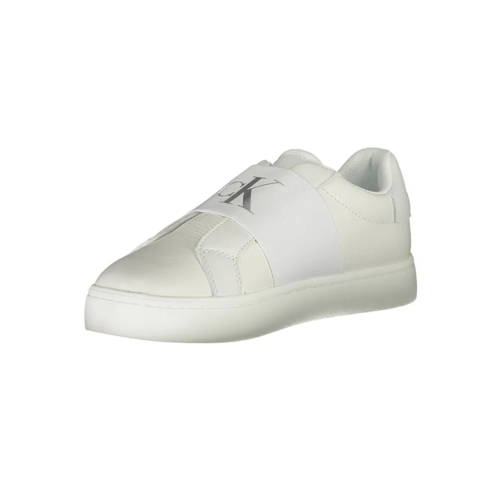 Sneakers Cleaner Calvin Klein White Leather Women Sneaker