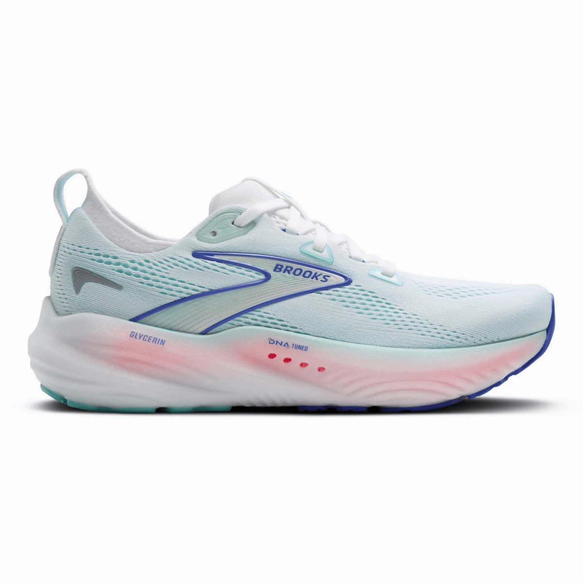Brooks Women's Glycerine 22 White/Limpet Shell/Amparo Blue Lifetime Of Running Shoes