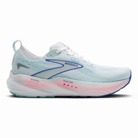 Kids Running Shoes Brooks Women's Glycerine 22 White/Limpet Shell/Amparo Blue