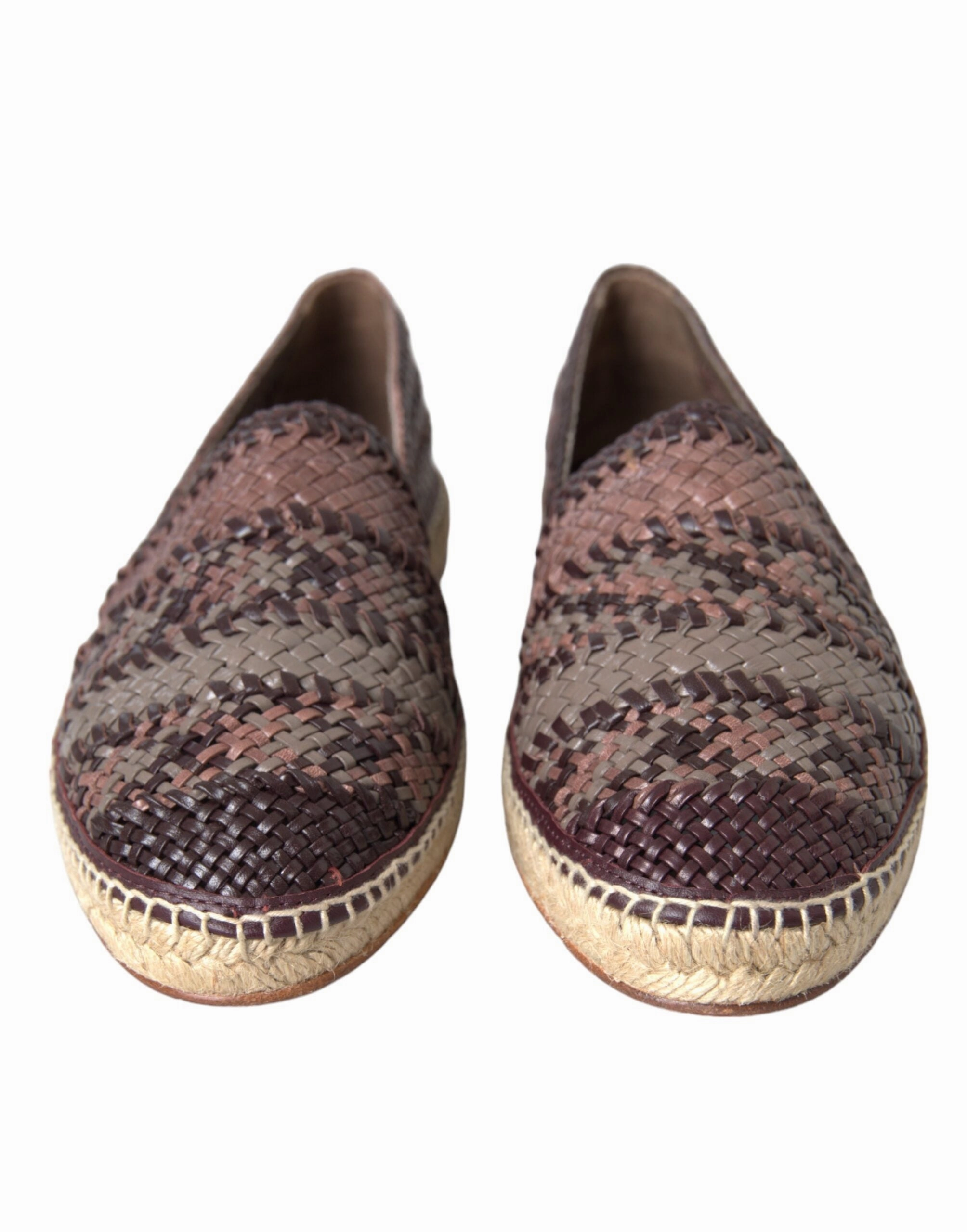 Espadrille Balenciaga Brown Buffalo Leather Espadrille Flats Shoes