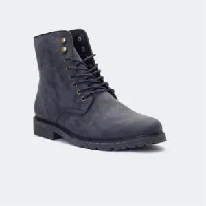 Caliber Shoes Black Lace Up Boots For Men (NICHOLAS A500R) Equine Shipping Boots